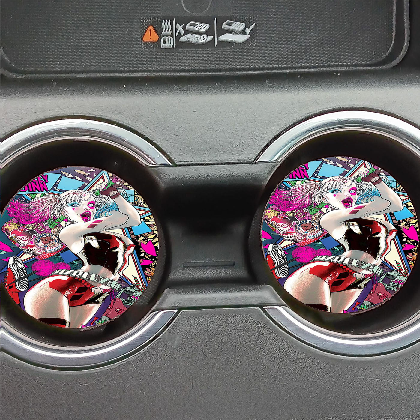 Harley Quinn Batman Villain Car Coasters