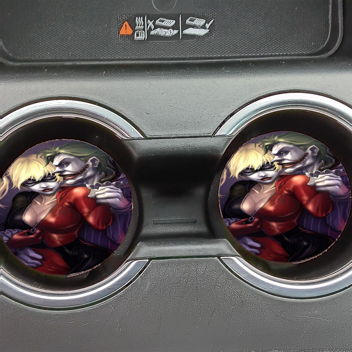 Harley Quinn Feat The Joker Car Coasters