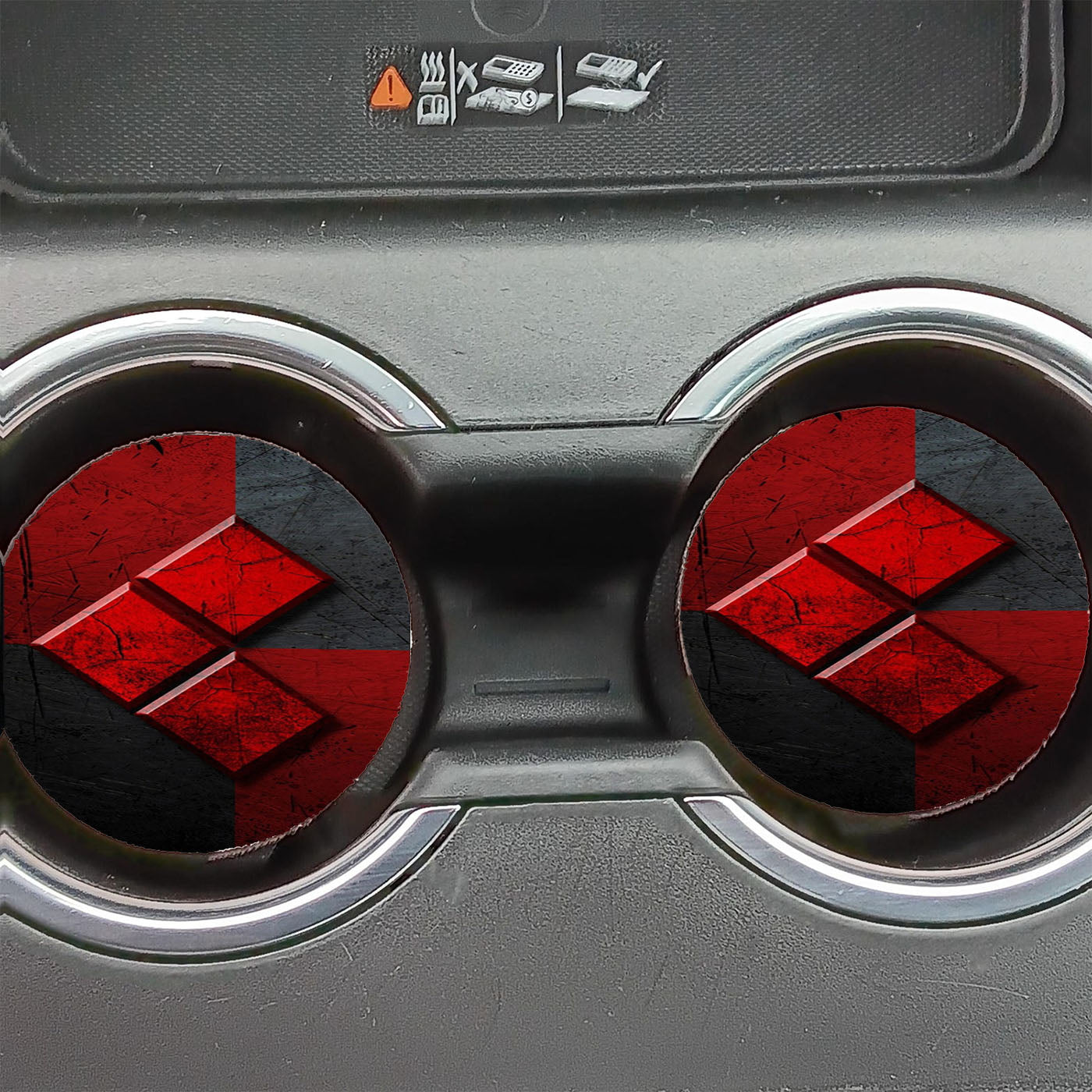Harley Quinn Logo Car Coasters