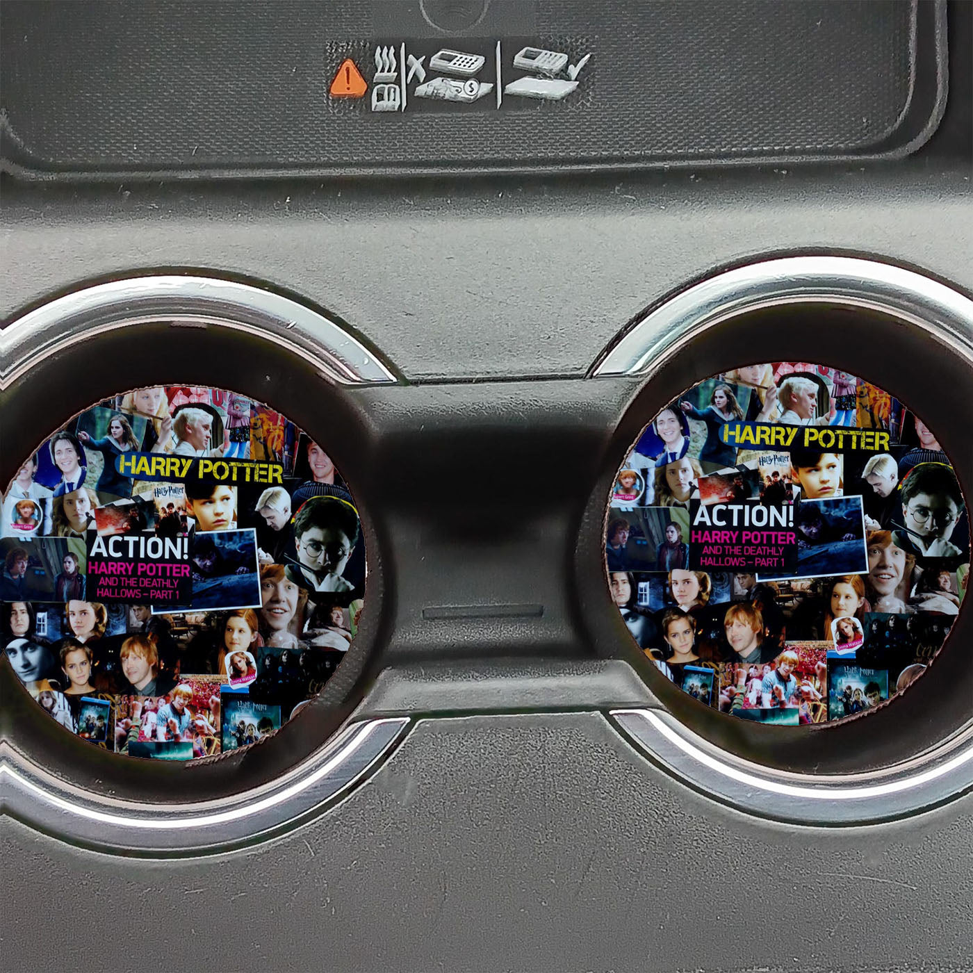 Harry Potter Collage Art  Car Coasters