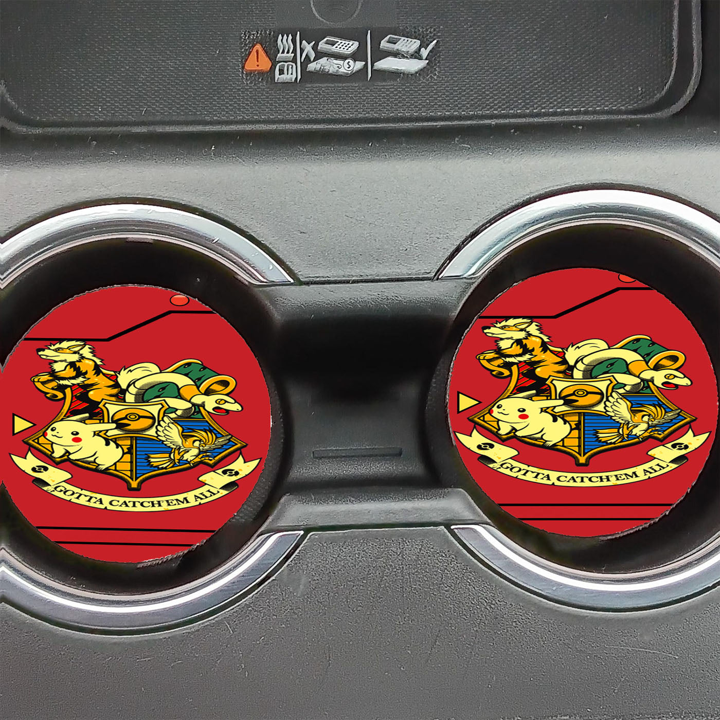 Harry Potter Pokemon Car Coasters