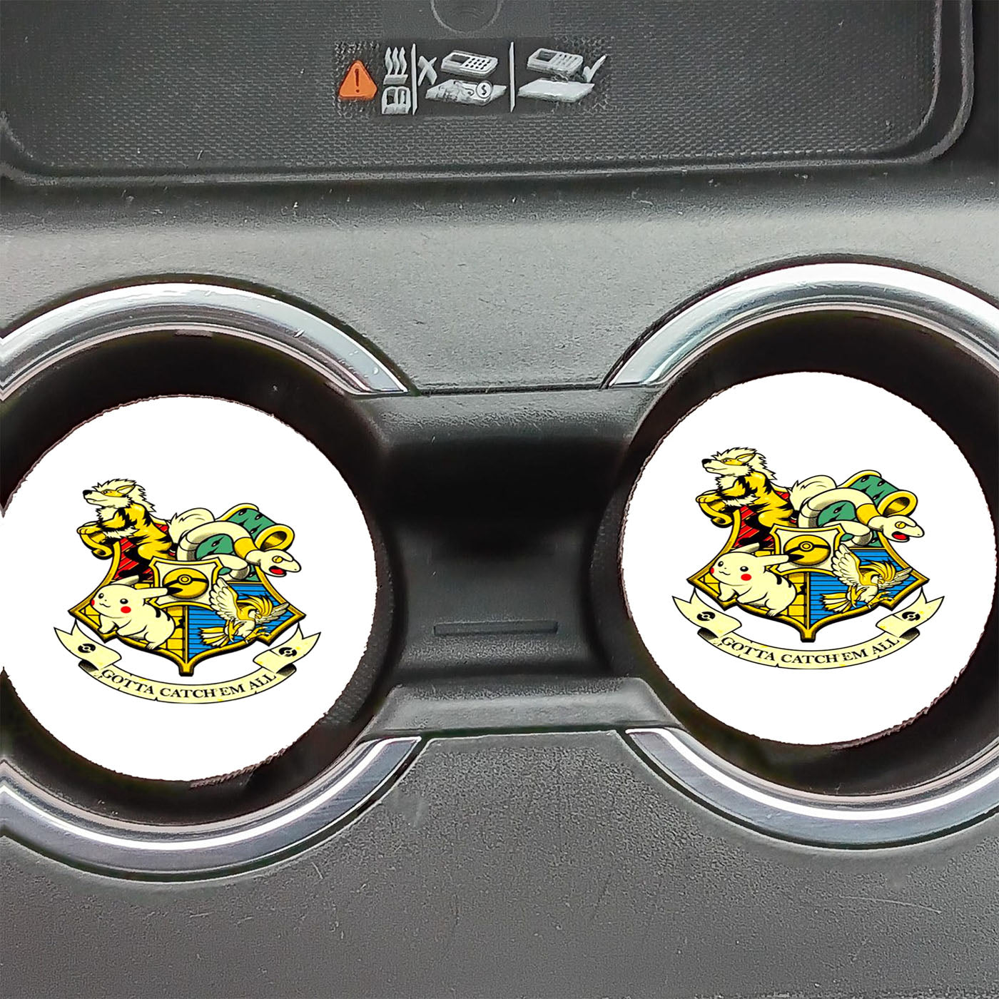 Harry Potter Pokemon Crossover Car Coasters