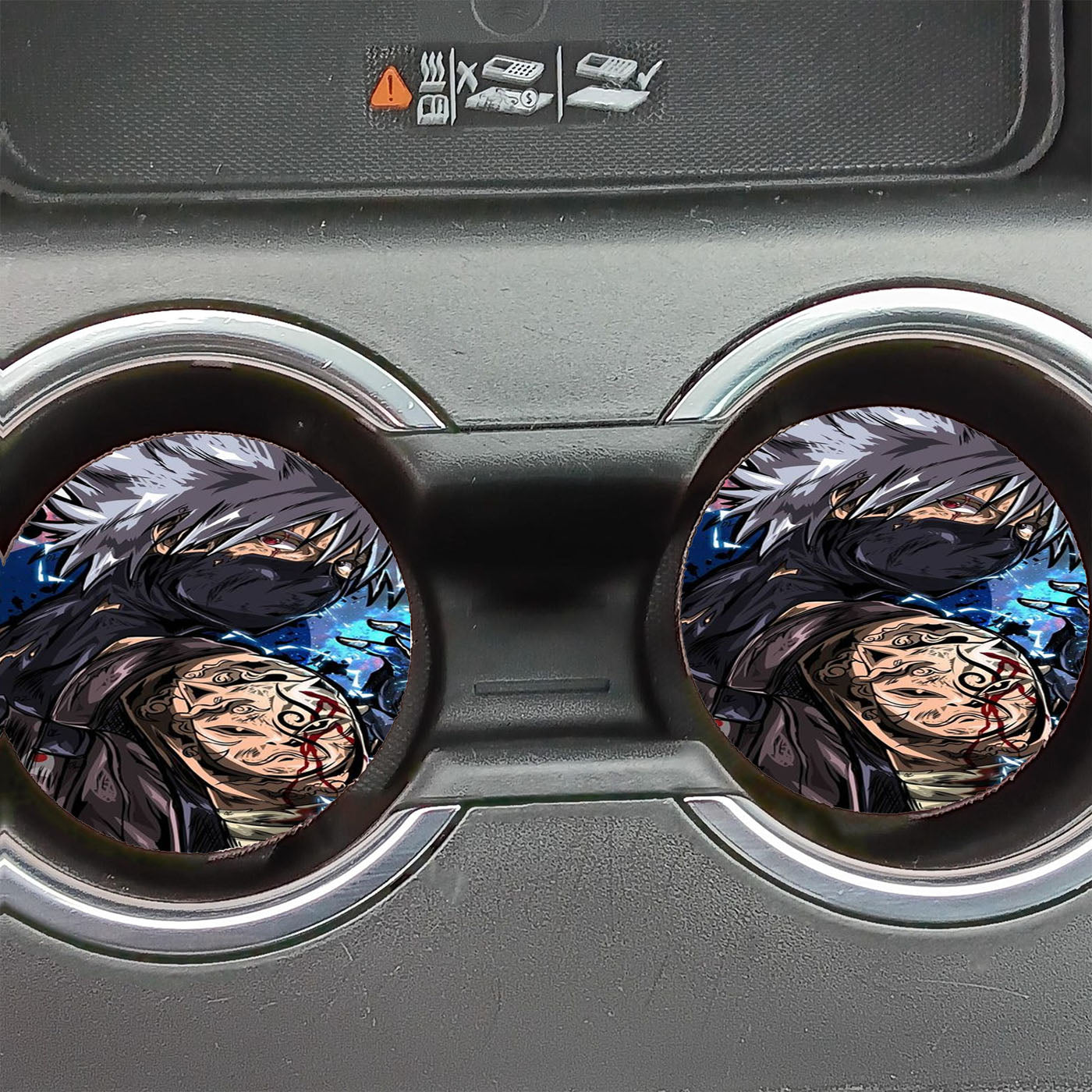 Hatake Kakashi Hype Style Car Coasters