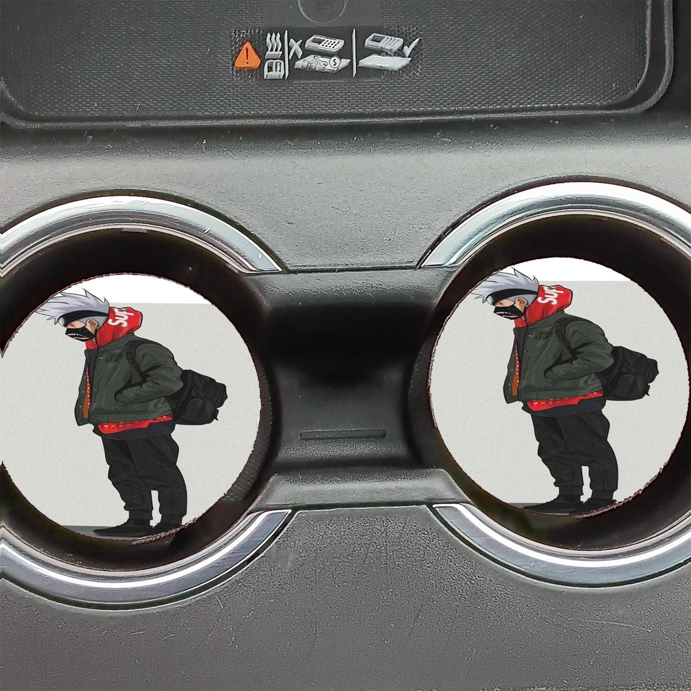 Hatake Kakashi Hypebeast Car Coasters