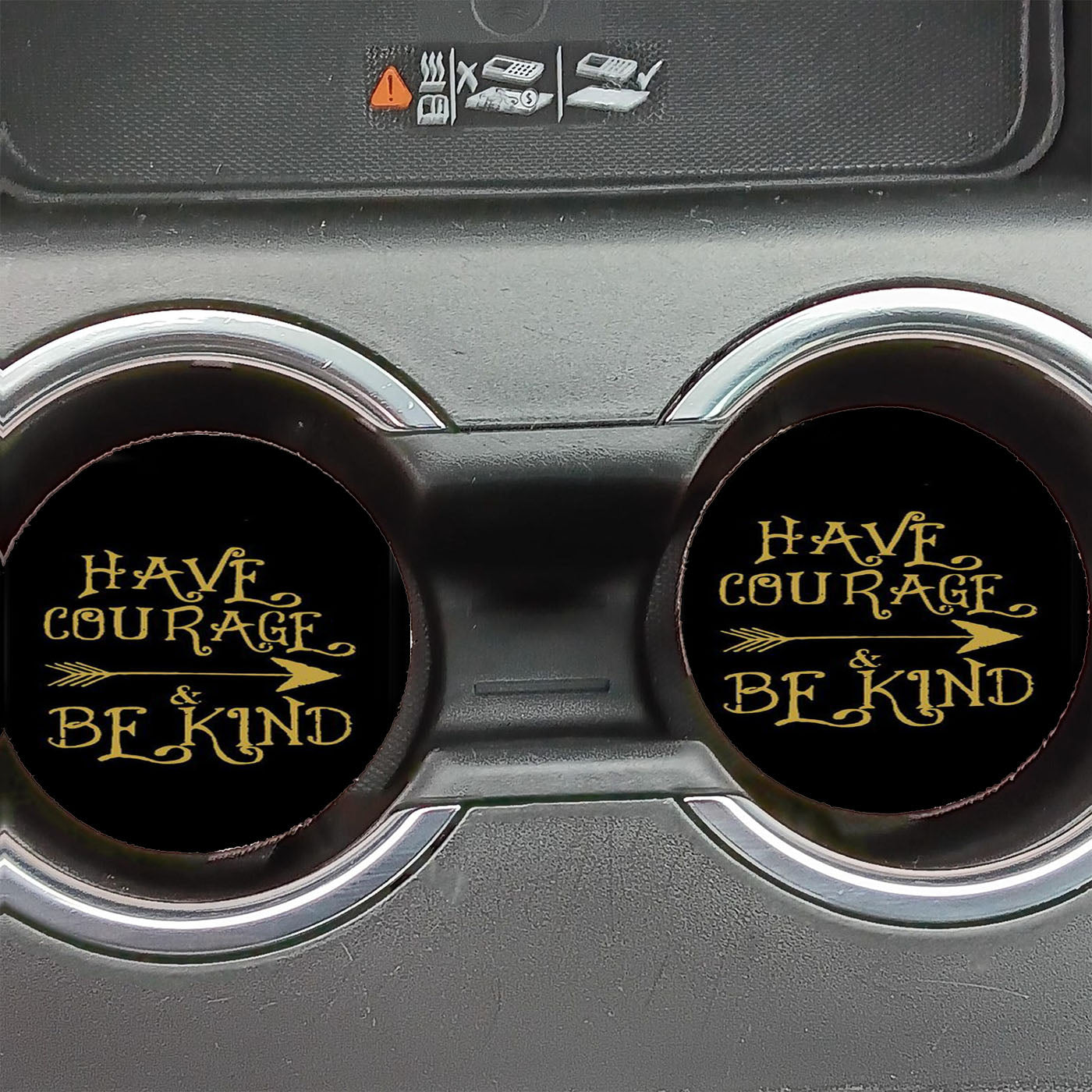 Have Courage And Be Kind Cinderella Disney Car Coasters