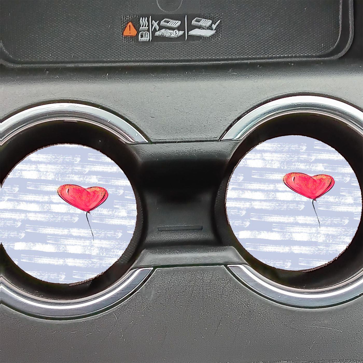 Heart Balloon Car Coasters
