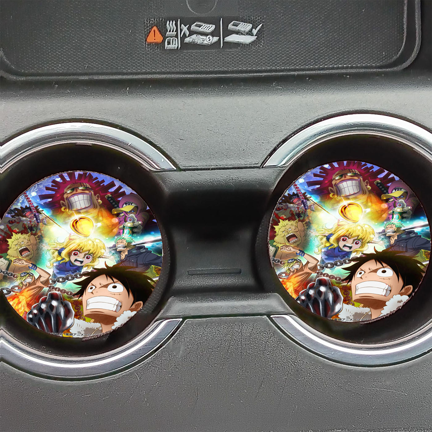 Heart Of Gold One Piece Car Coasters