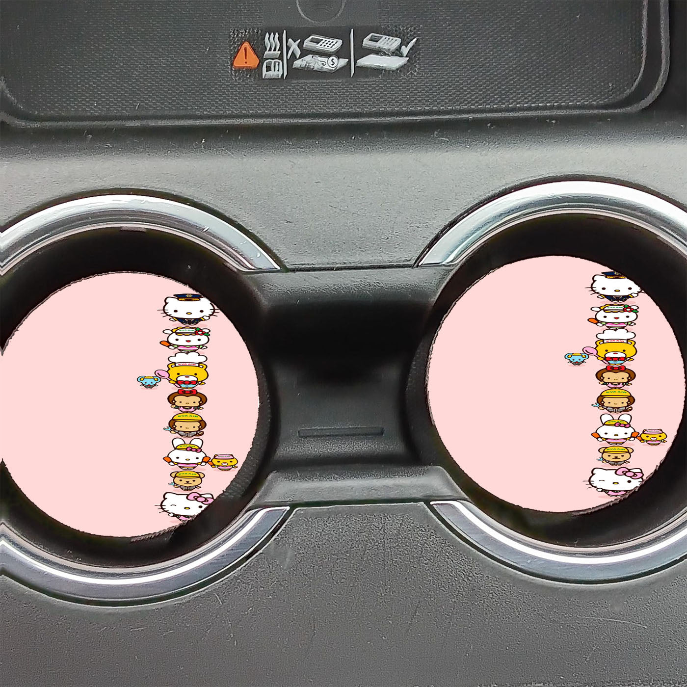 Hello Kitty And Friends Wallpaper Car Coasters