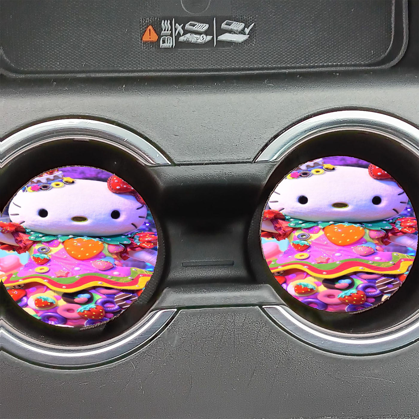 Hello Kitty Doll Costume Car Coasters