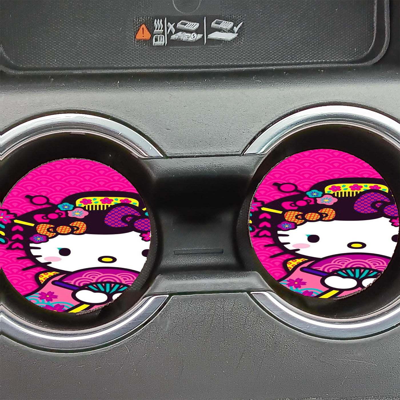 Hello Kitty Kimono Japanese Car Coasters