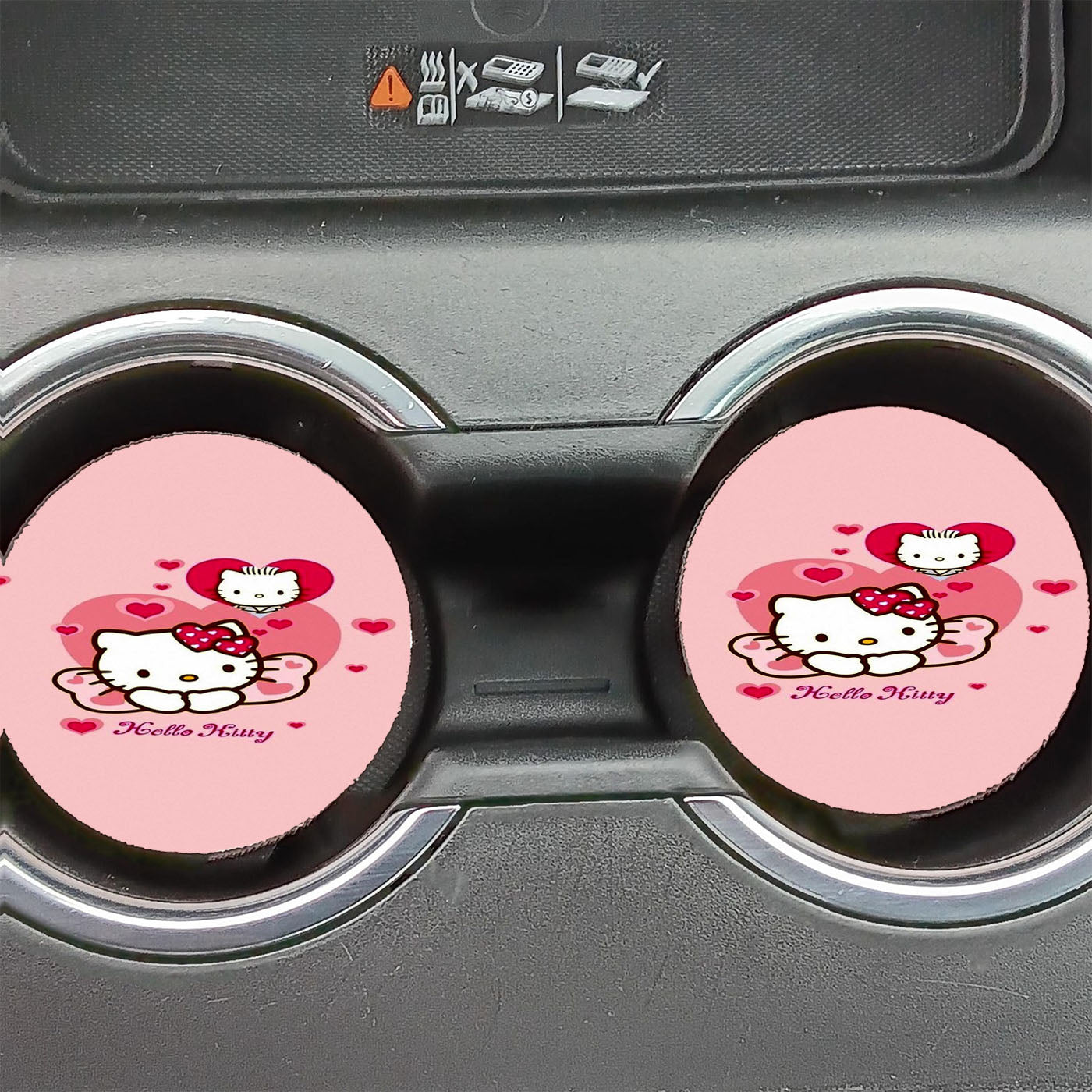 Hello Kitty Love Car Coasters