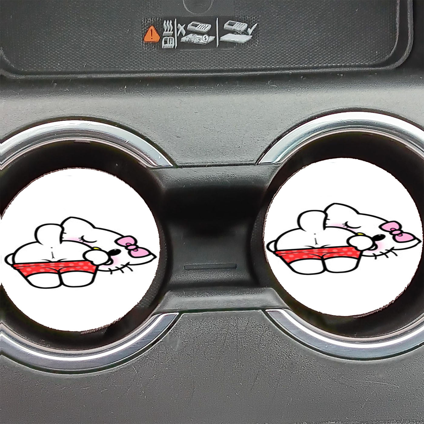 Hello Kitty Outrageous Car Coasters