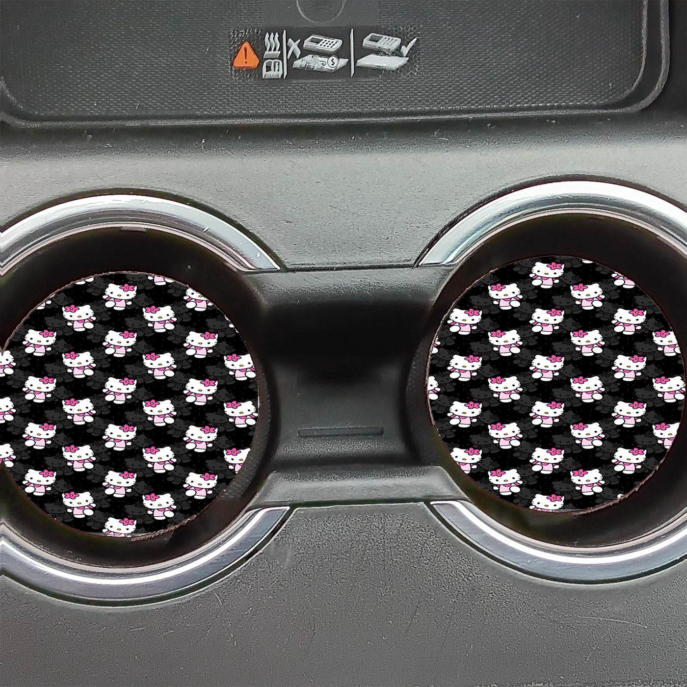 Hello Kitty Pattern Car Coasters