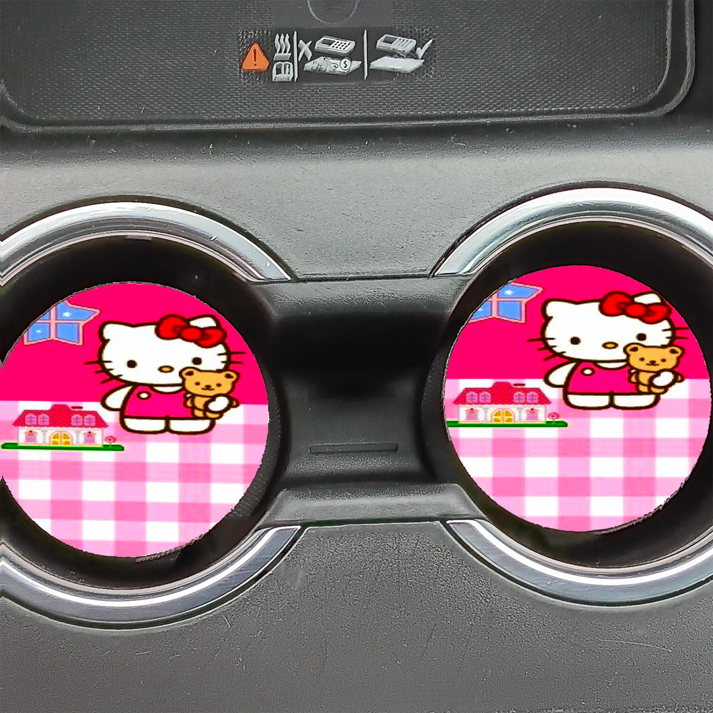 Hello Kitty Pink Car Coasters