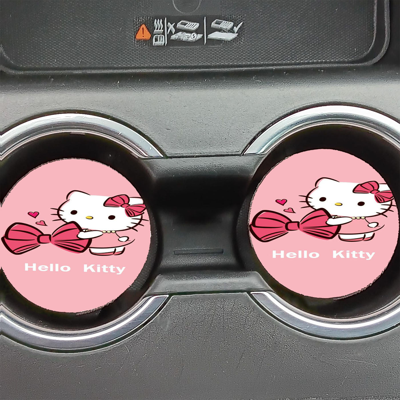 Hello Kitty Pita Car Coasters