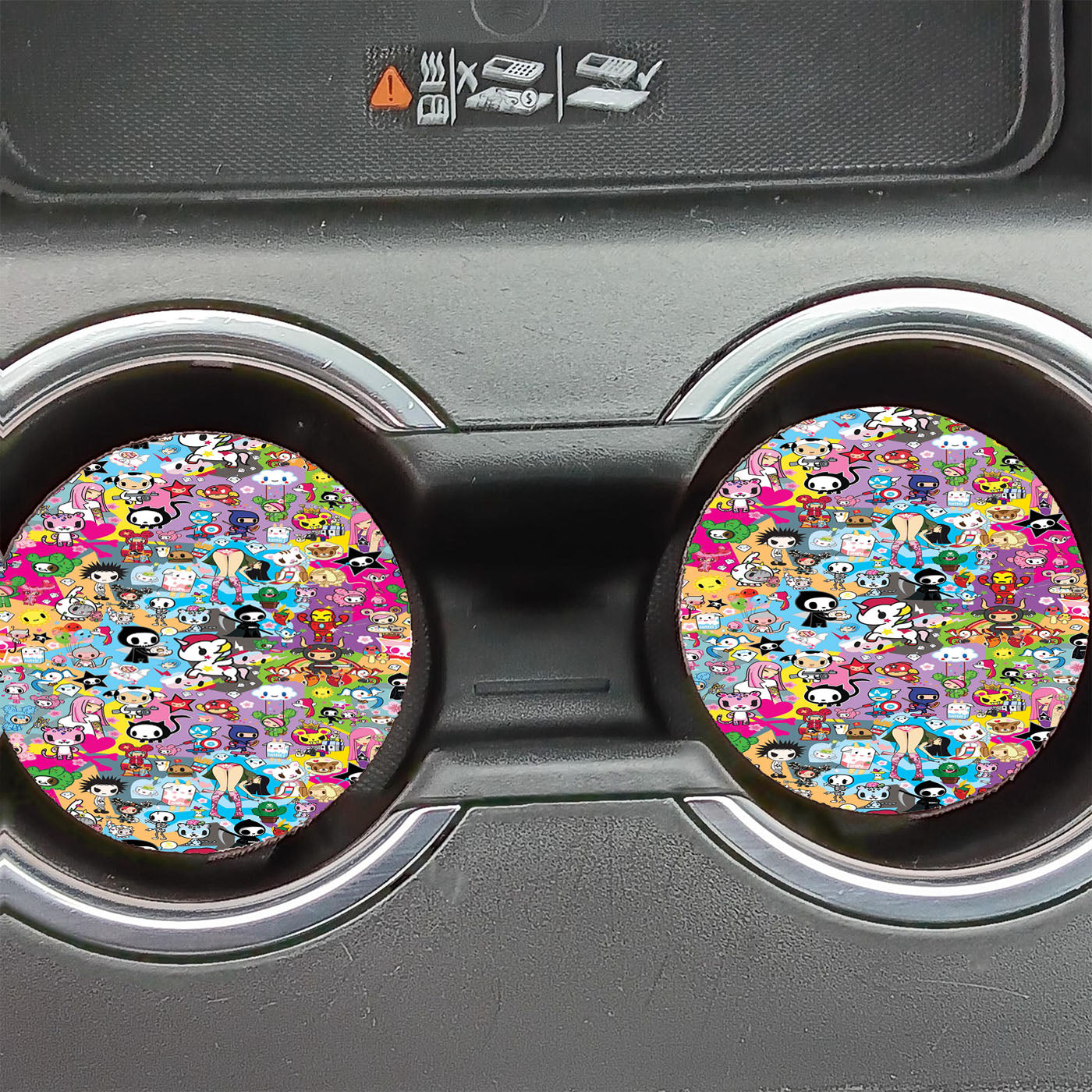 Hello Kitty Tokidoki Wallpaper Car Coasters