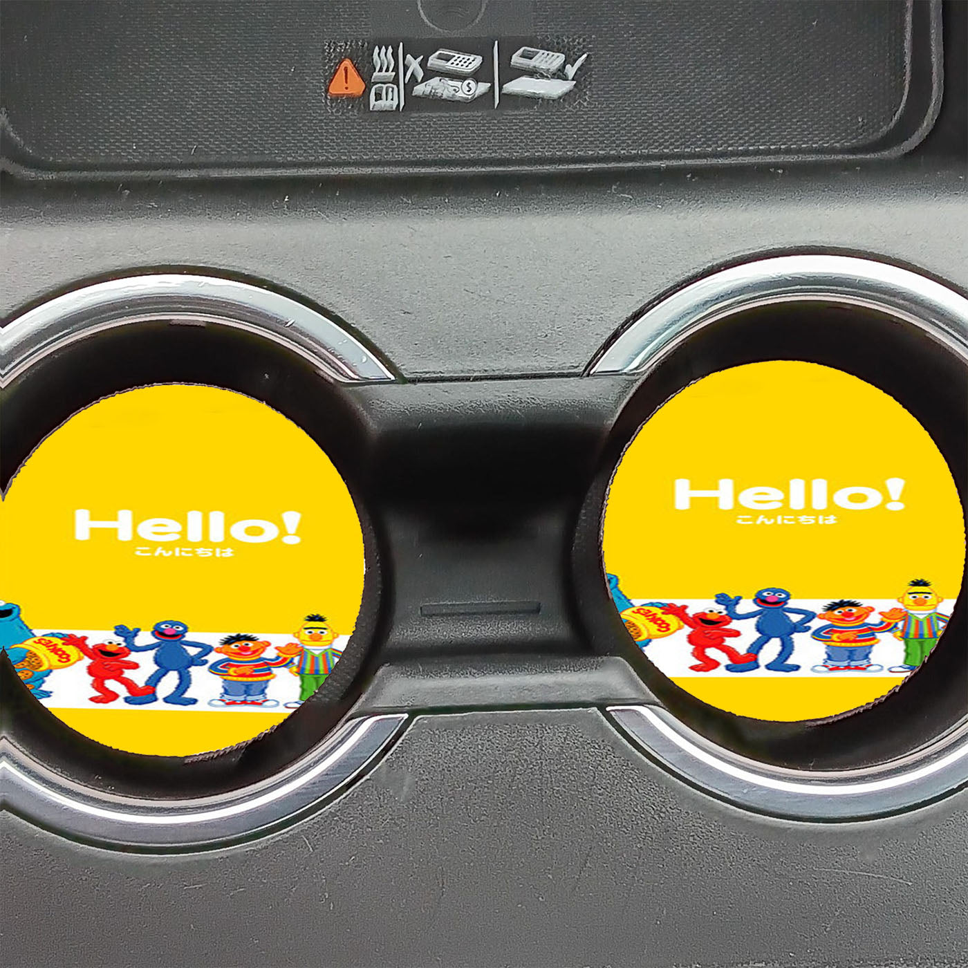 Hello Sesame Street From Japanese Car Coasters