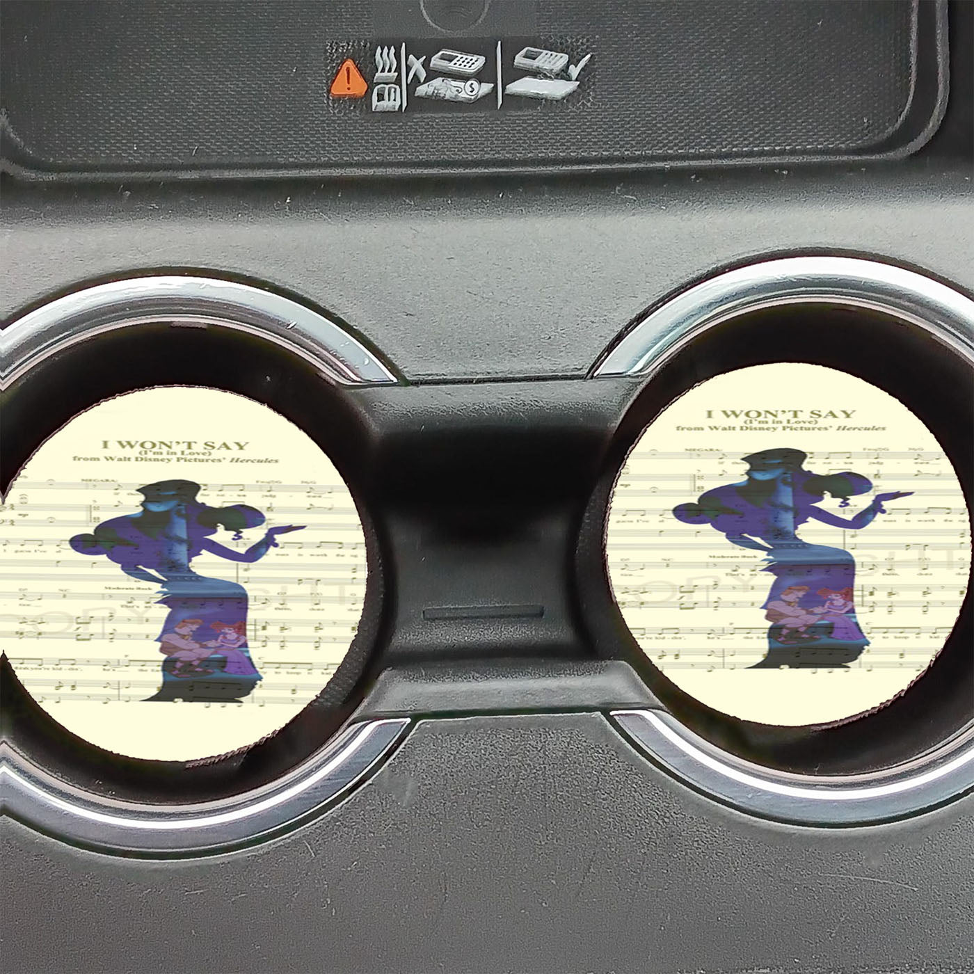Hercules On The Sheet Music For The Song Art  Car Coasters