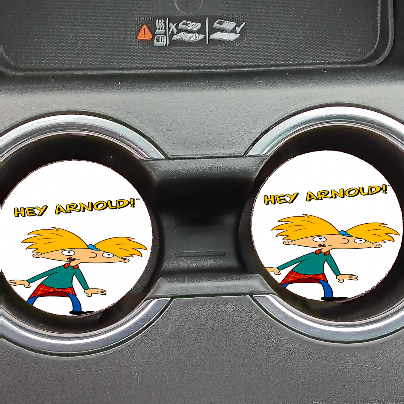 Hey Arnold Poster Car Coasters
