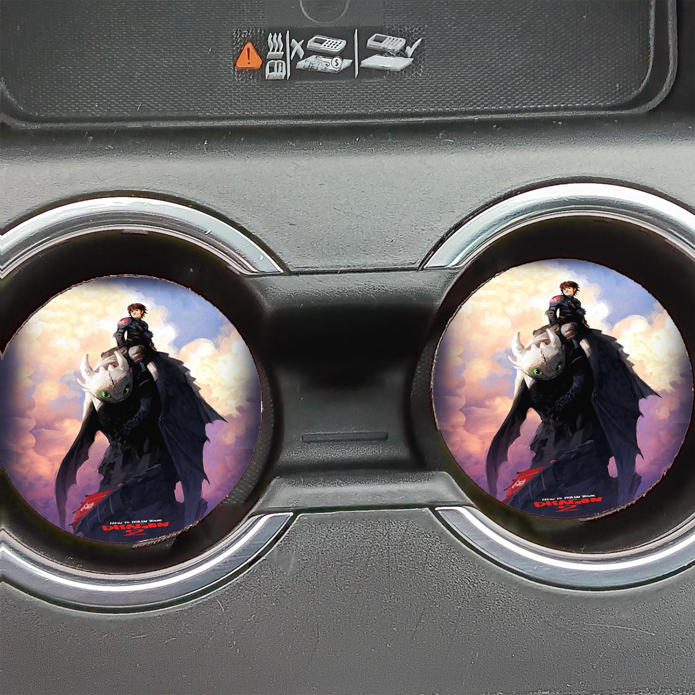 Hiccup And Toothless Car Coasters