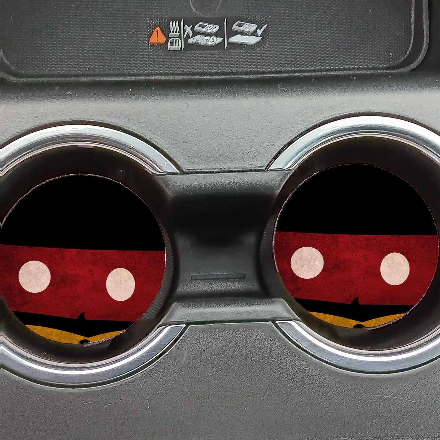Hipster Mickey Mouse Car Coasters
