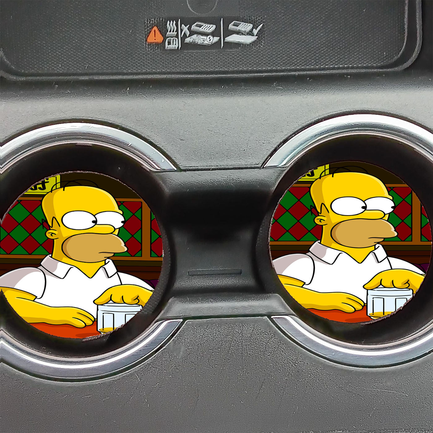 Homer Simpson Cartoon  Car Coasters