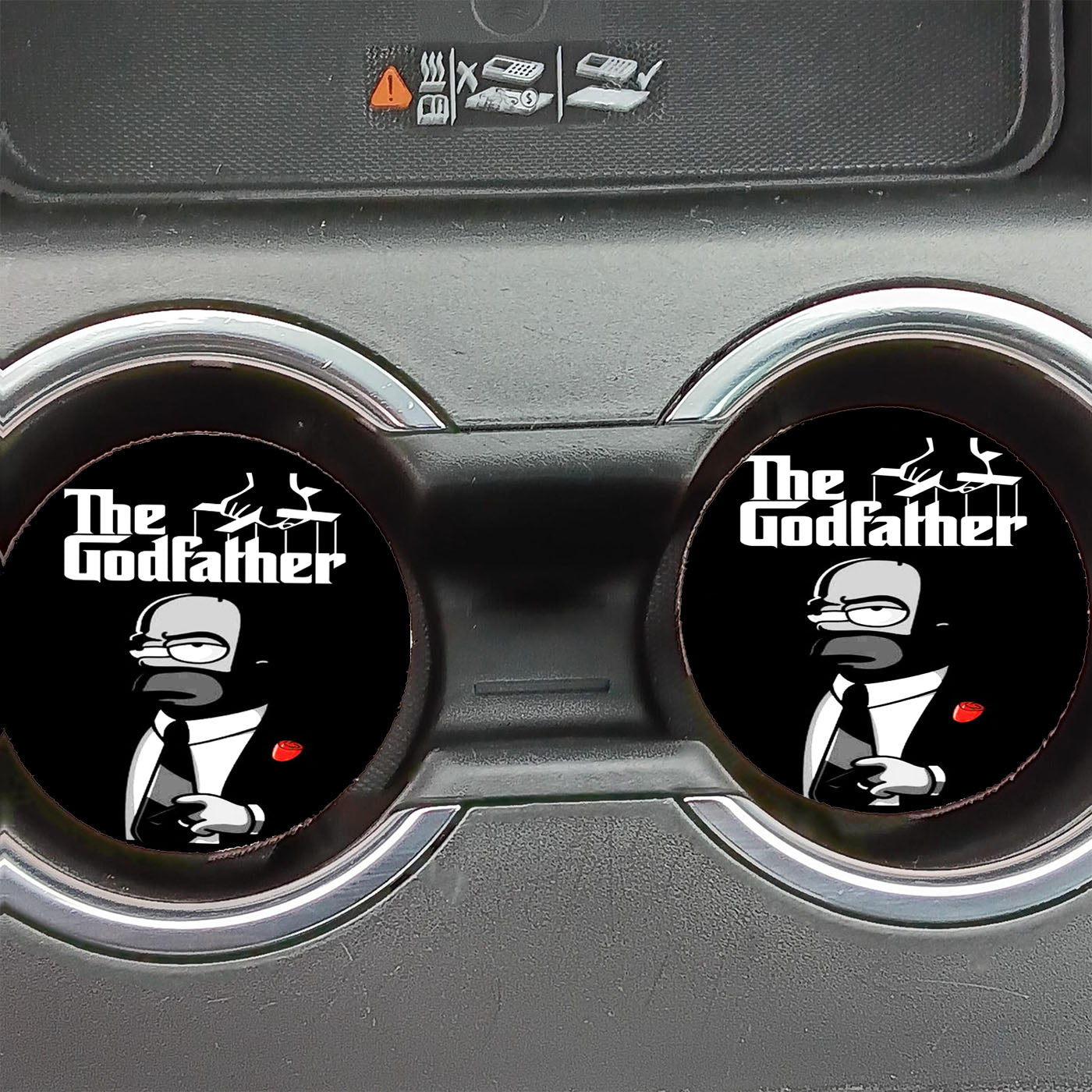 Homer Simpson The Good Father Wallpaper Car Coasters