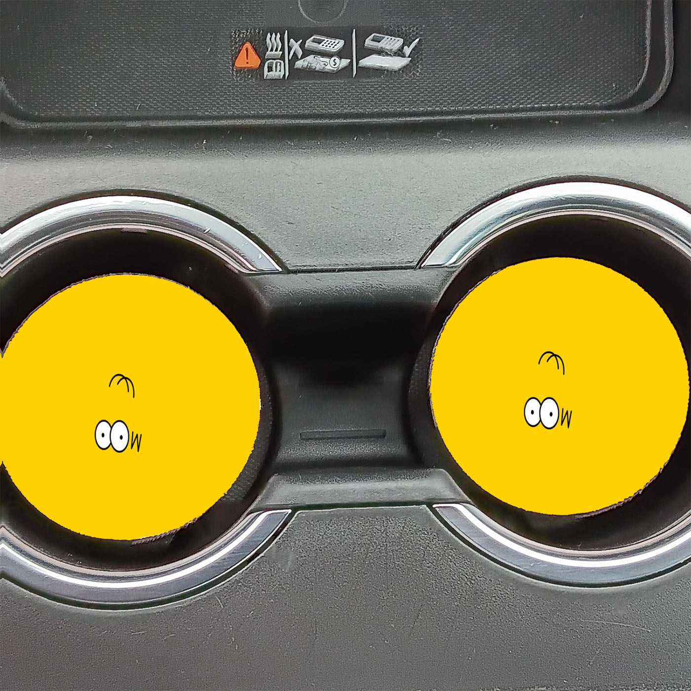 Homer The Simpsons Yellow Car Coasters