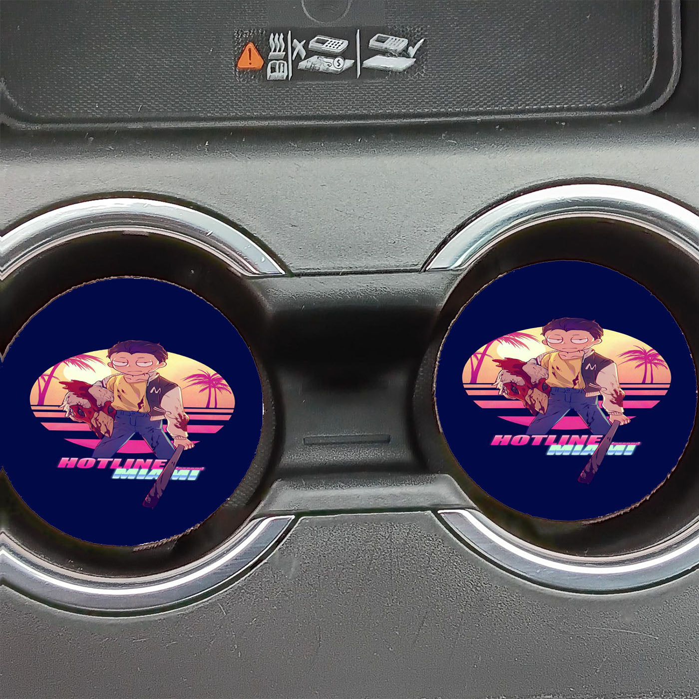 Hotline Miami Morty Car Coasters