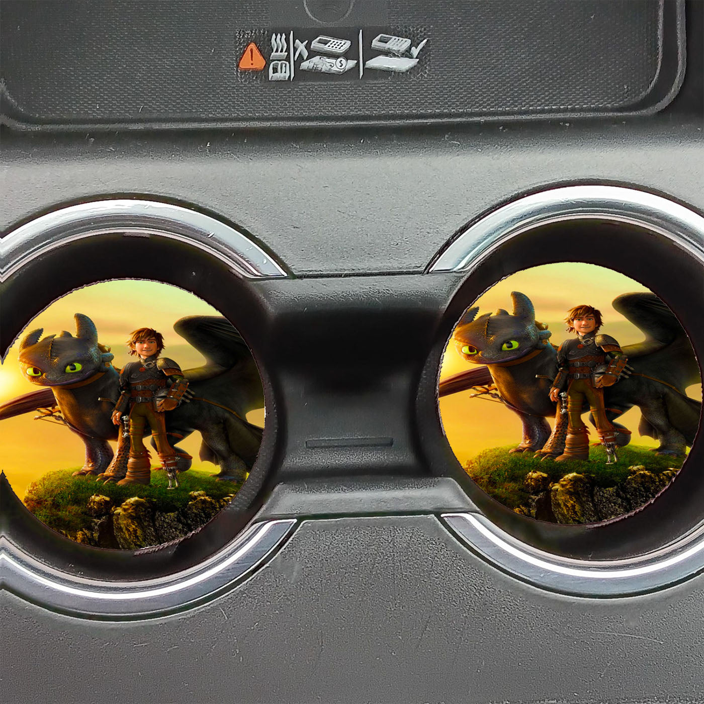 How To Train Your Dragon Hiccup And Night Fury Car Coasters