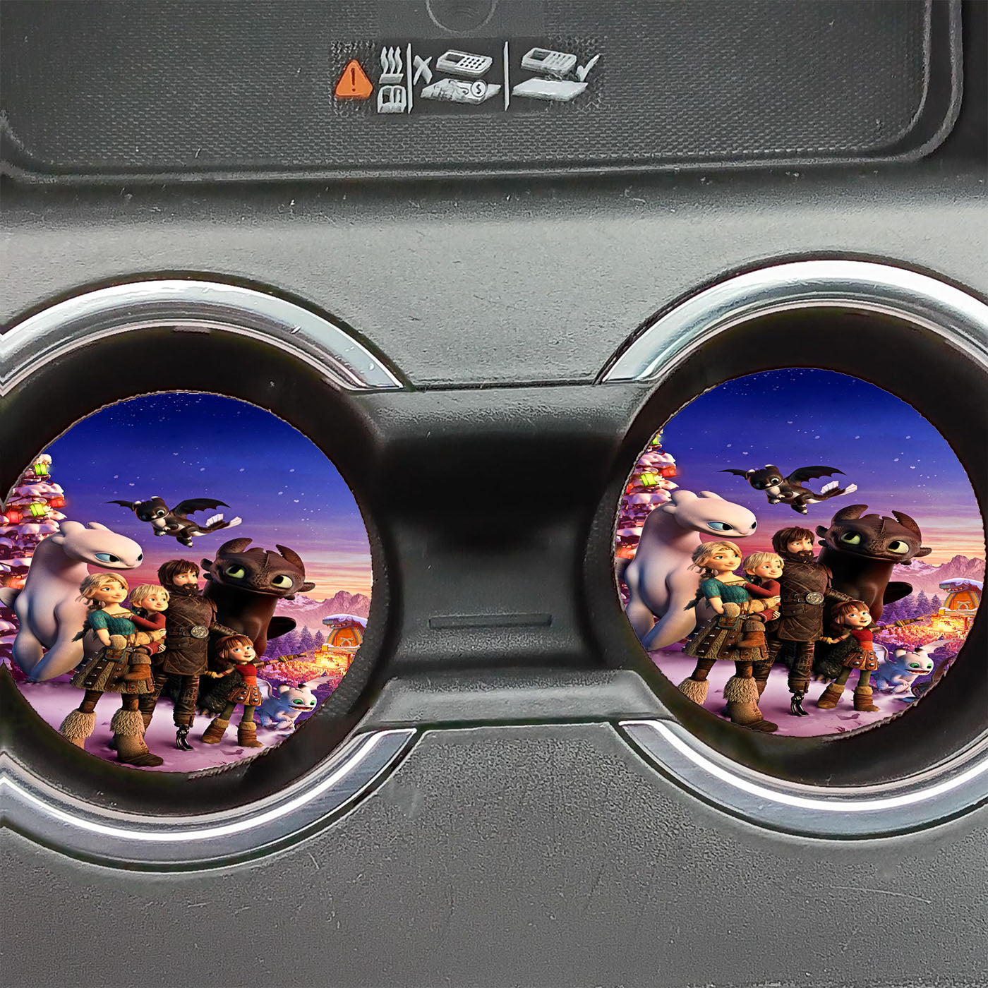 How To Train Your Dragon Homecoming Hiccup Astrid Toothless Car Coasters