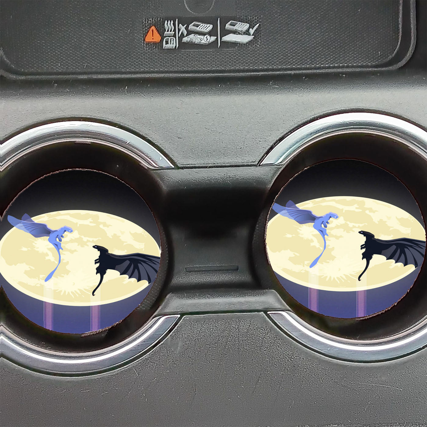 How To Train Your Dragon Moon Car Coasters
