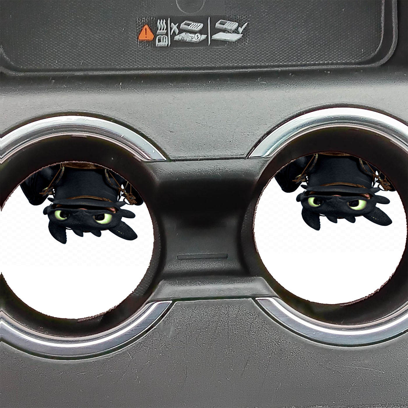 How To Train Your Dragon Toothless Dragon Upside Down Car Coasters