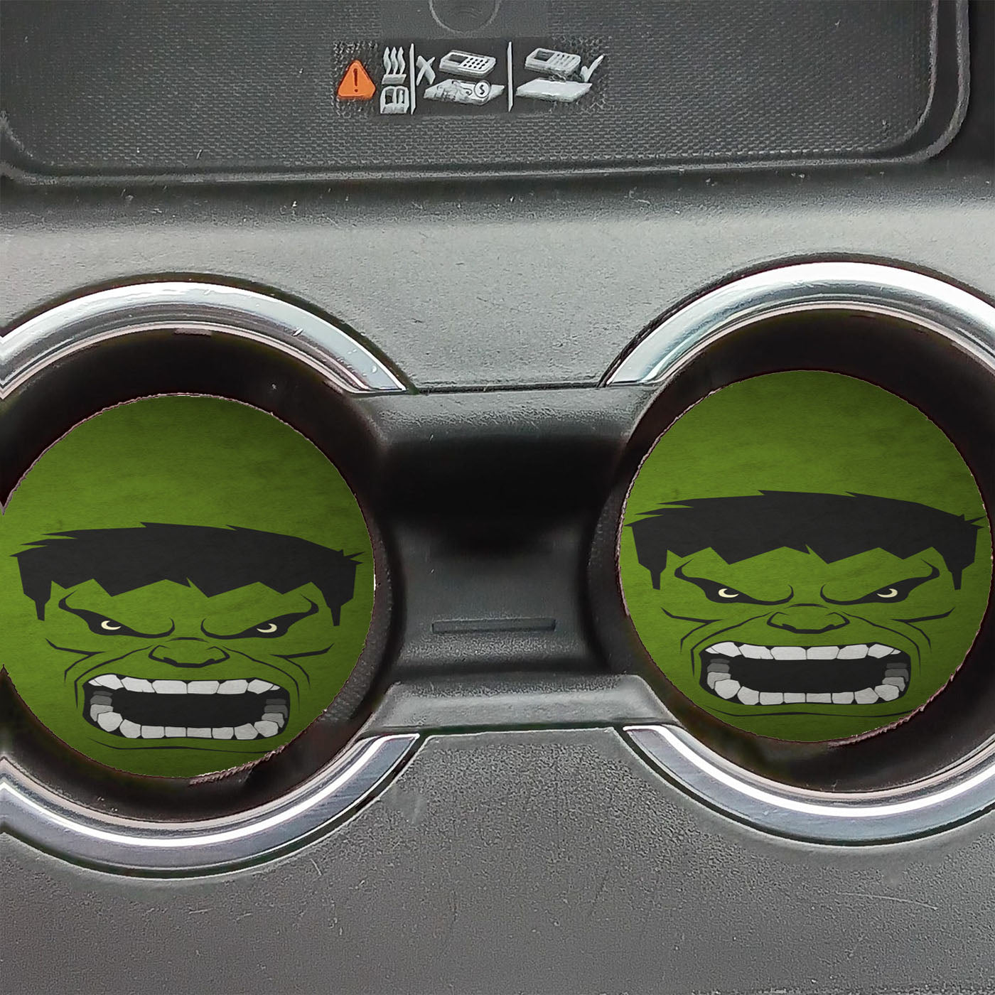Hulk Face Avengers Disney Car Coasters