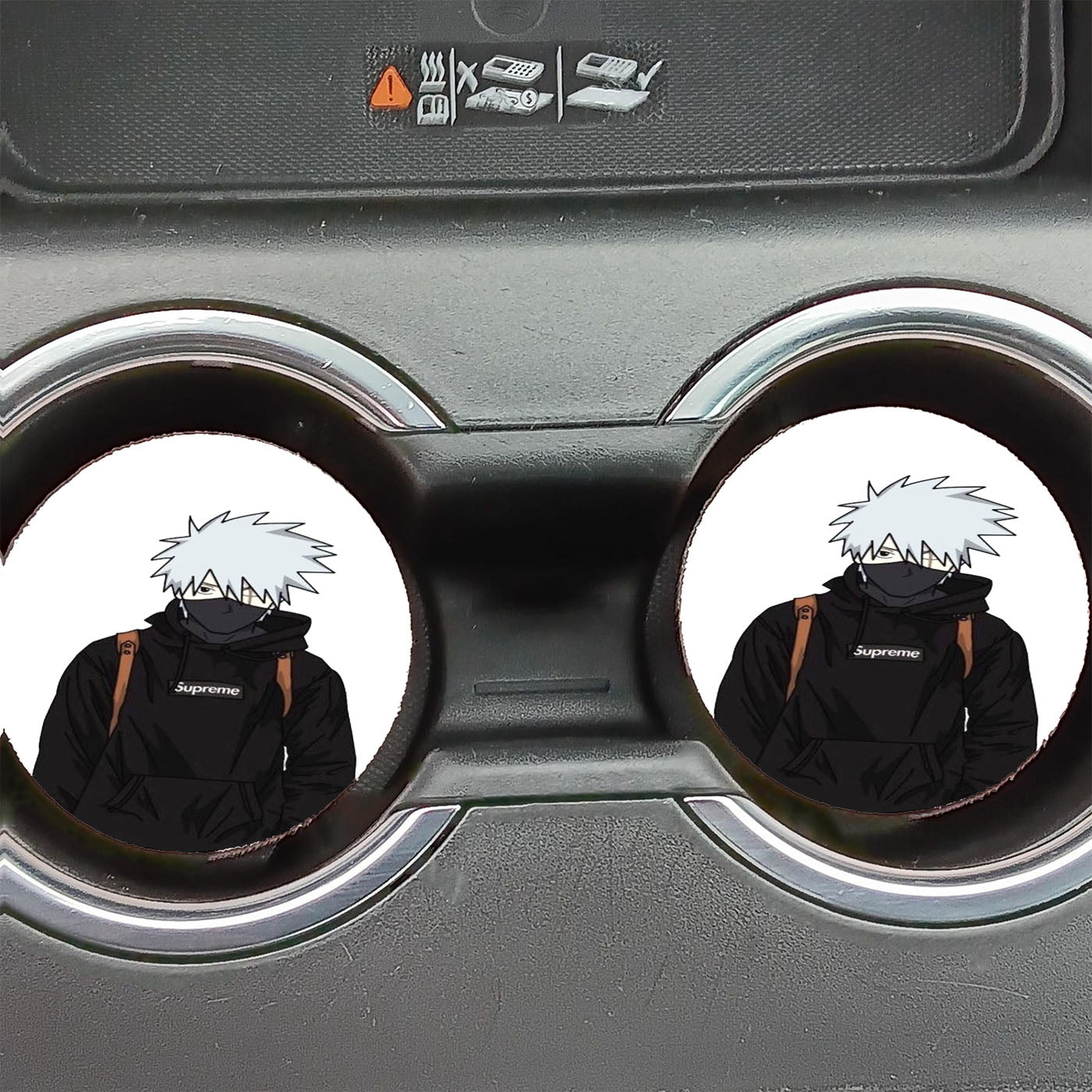 Hypebeast Kakashi Car Coasters