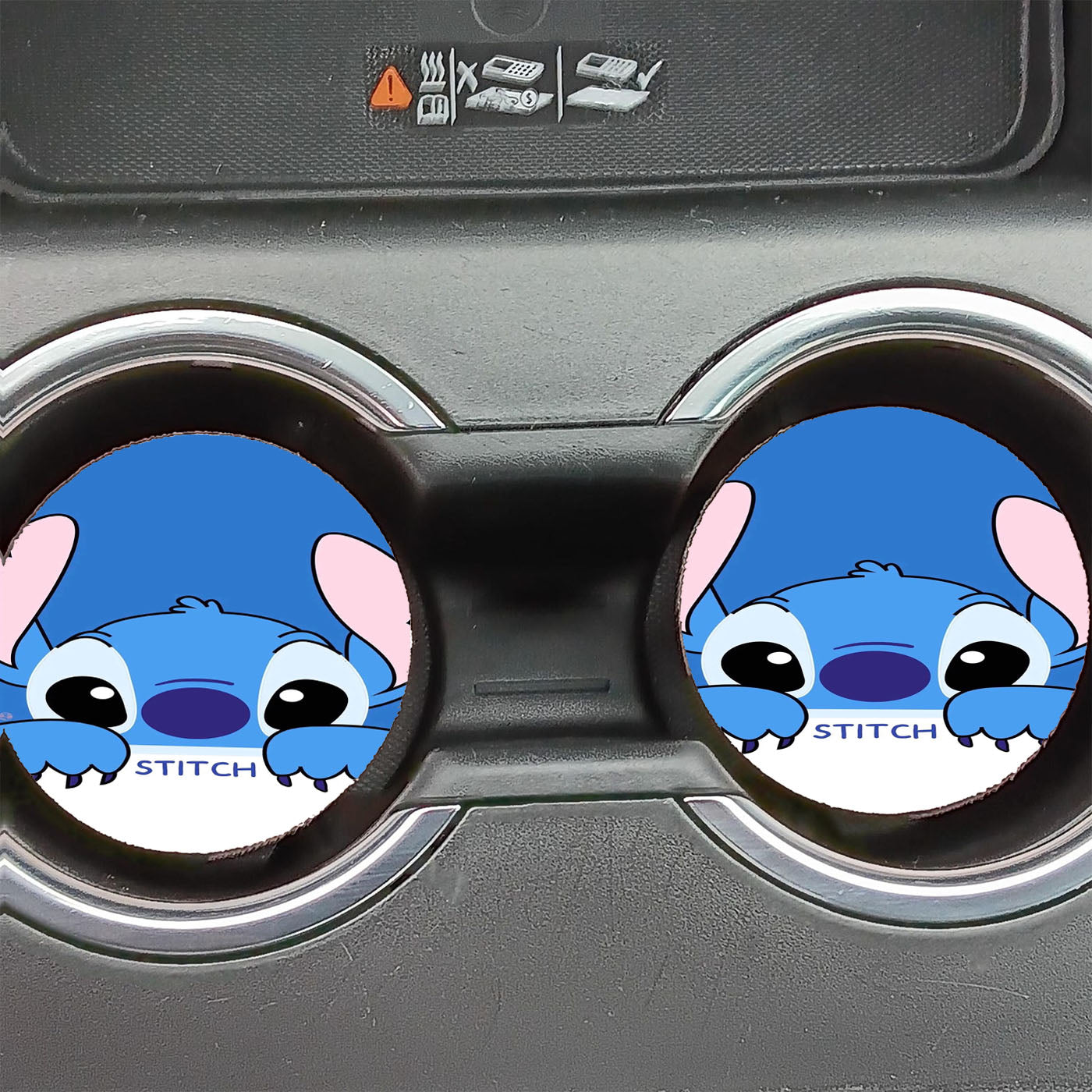 I Absolutely Love Stitch Car Coasters