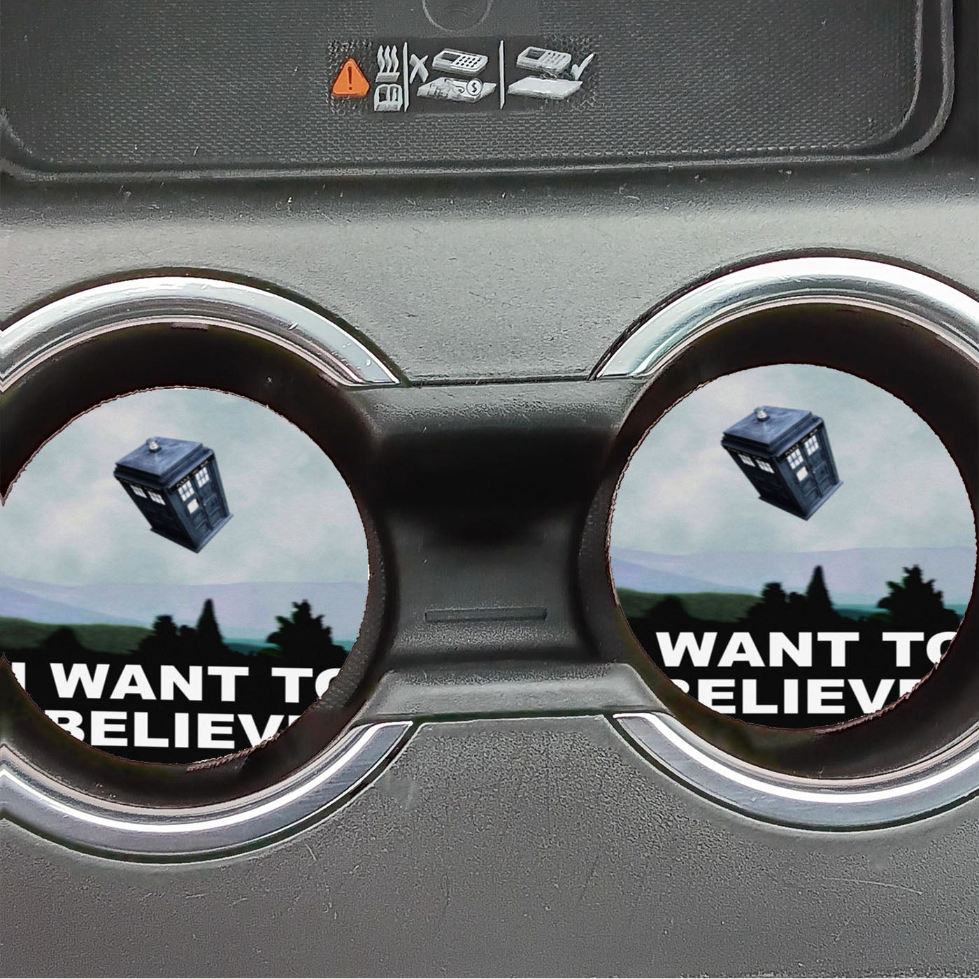 I Want To Believe Tardis Box Car Coasters