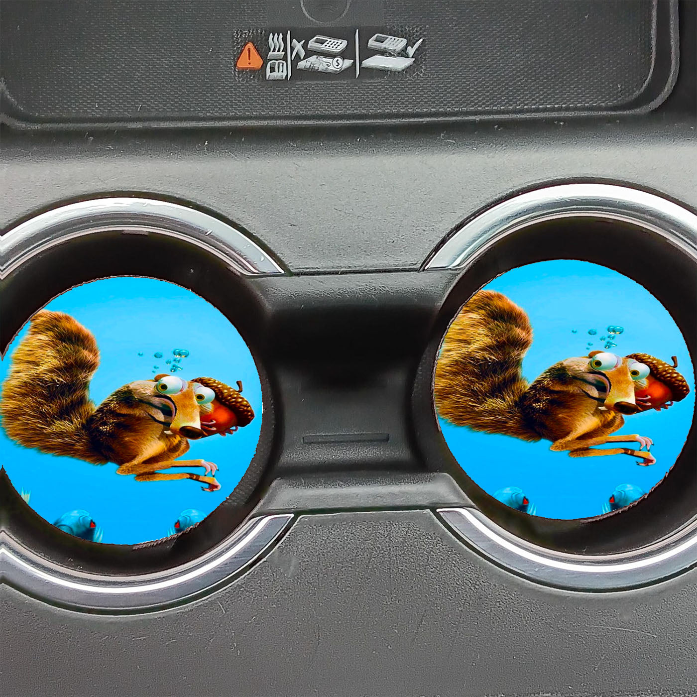 Ice Age Scrat Piranha Car Coasters