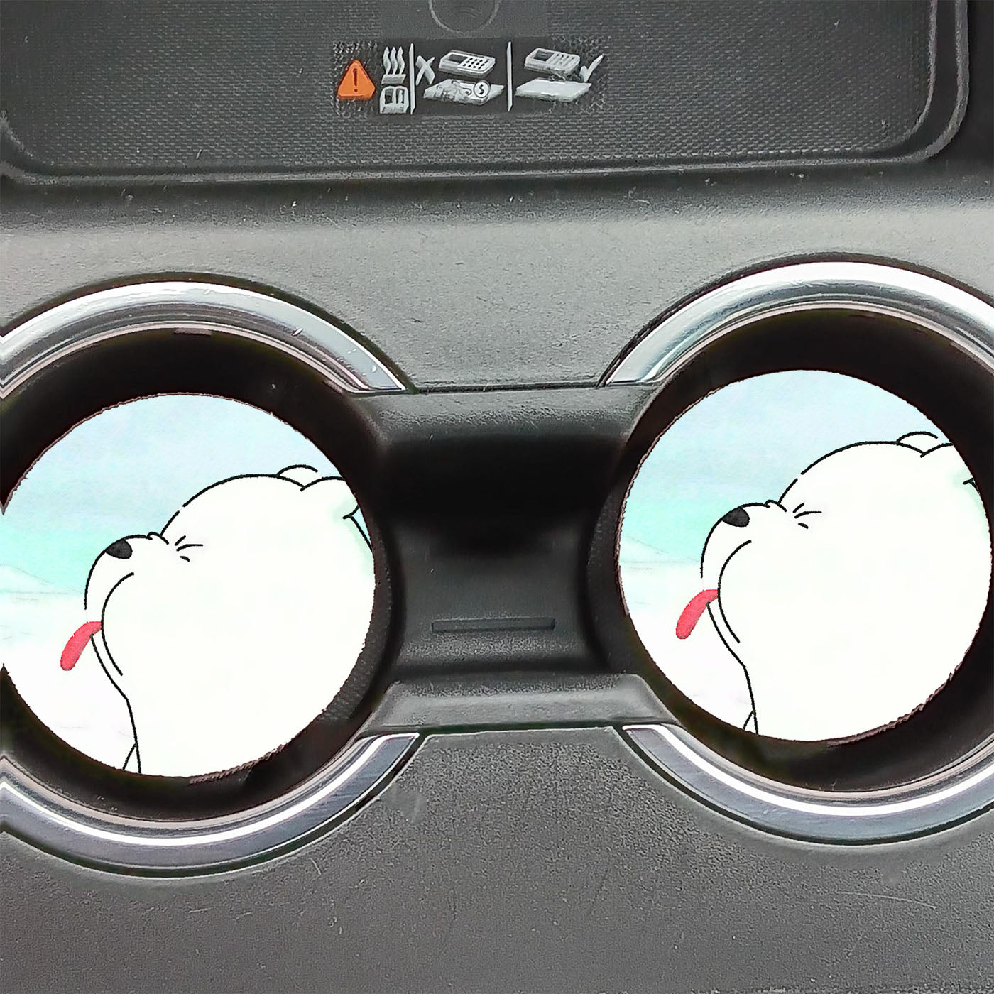 Ice Bear We Bare Bears Polar Escandalosos Car Coasters