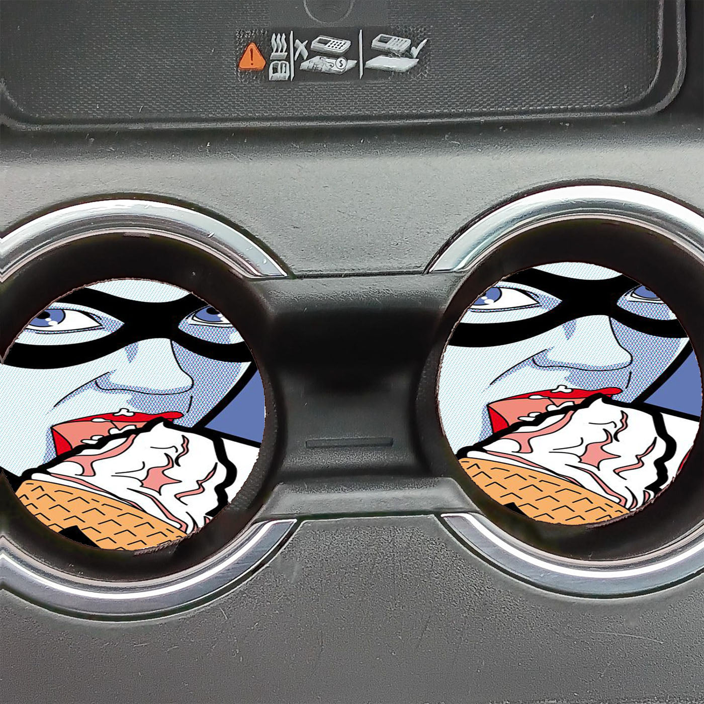 Ice Cream Harley Quinn The Secret Life Of Heroes Car Coasters