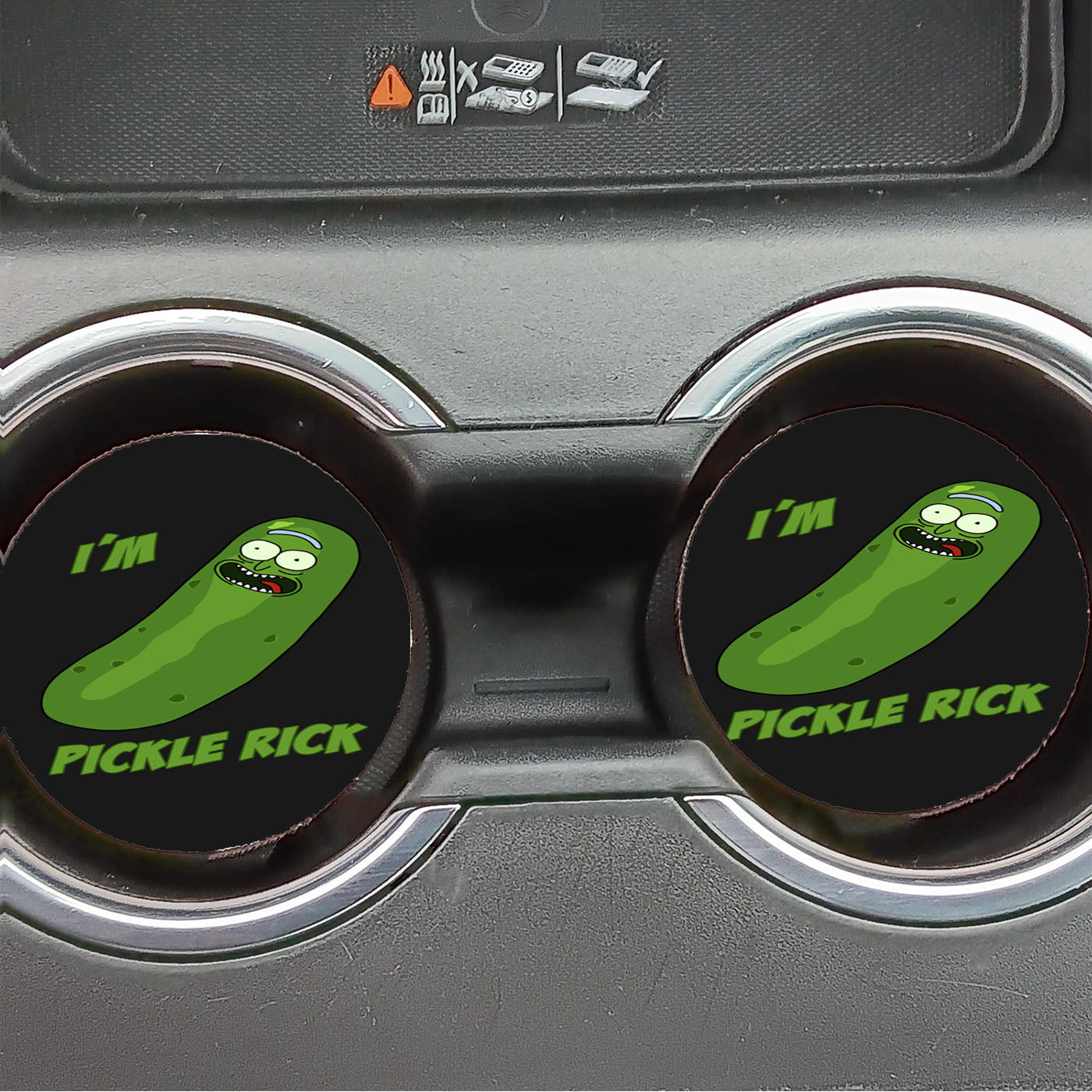 Im Pickle Rick Car Coasters