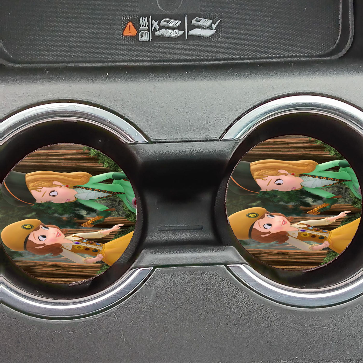 Improsive Disney Friend Car Coasters