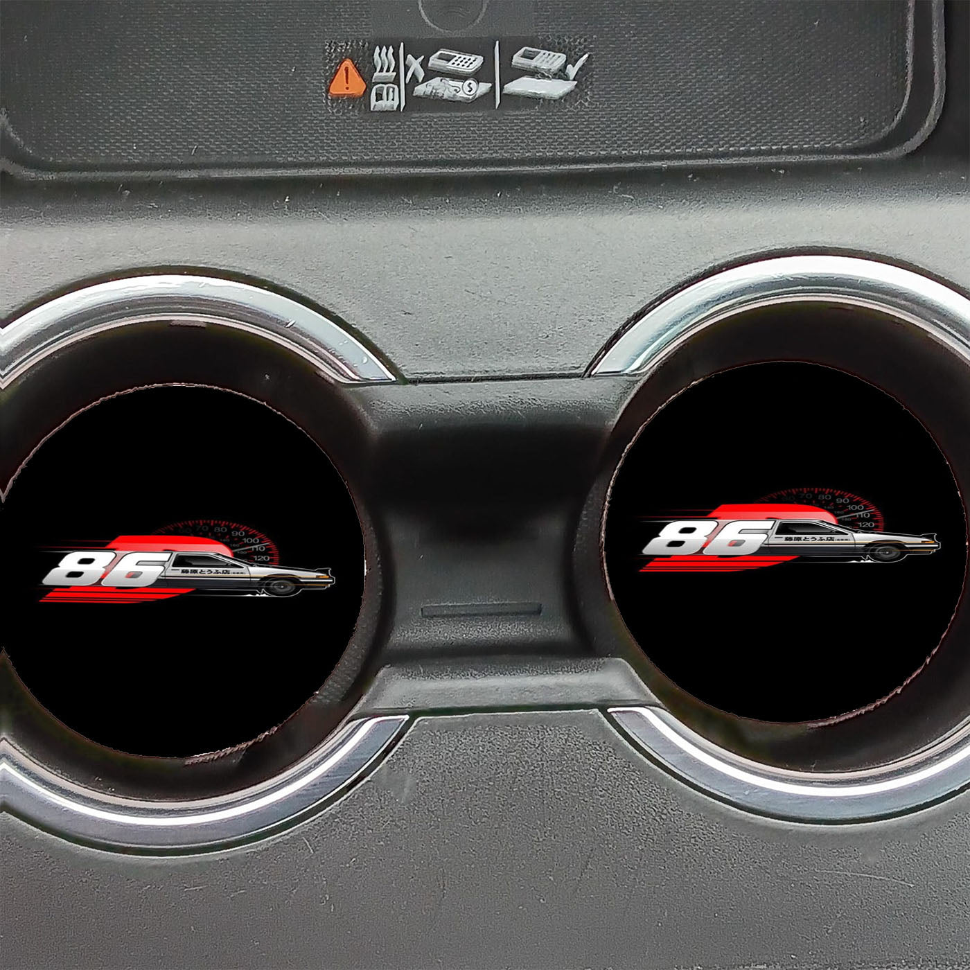 Initial D Speed Drifting Ae86 Tofu Delivery Car Coasters