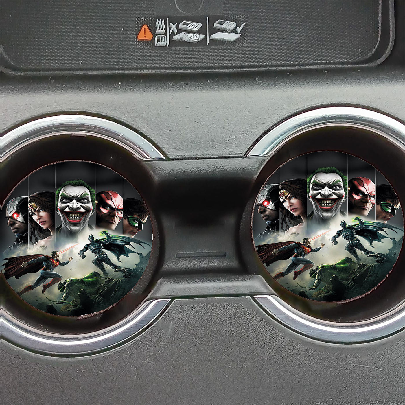 Injustice Poster With Joker Car Coasters