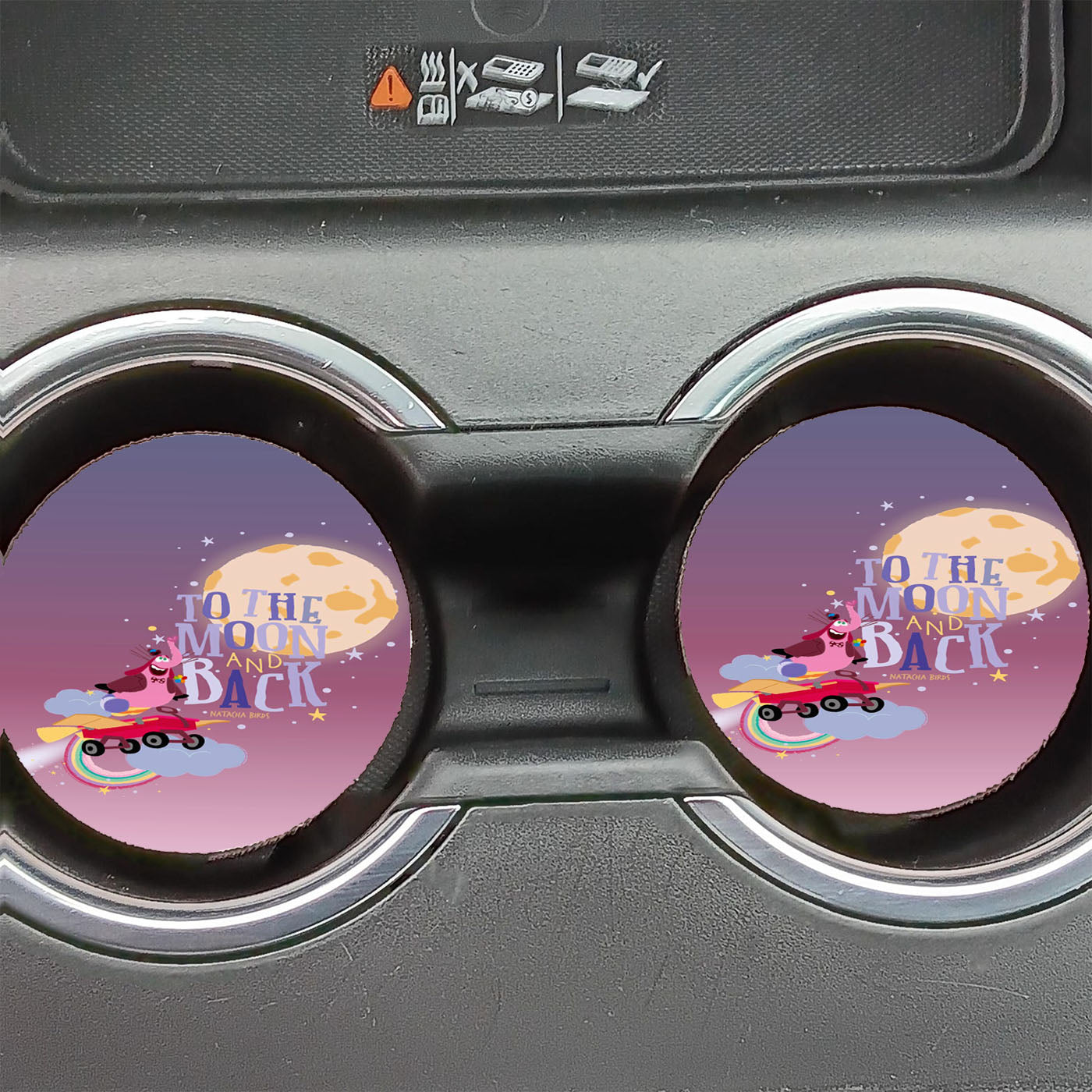 Inside Out Bing Bong Po Car Coasters