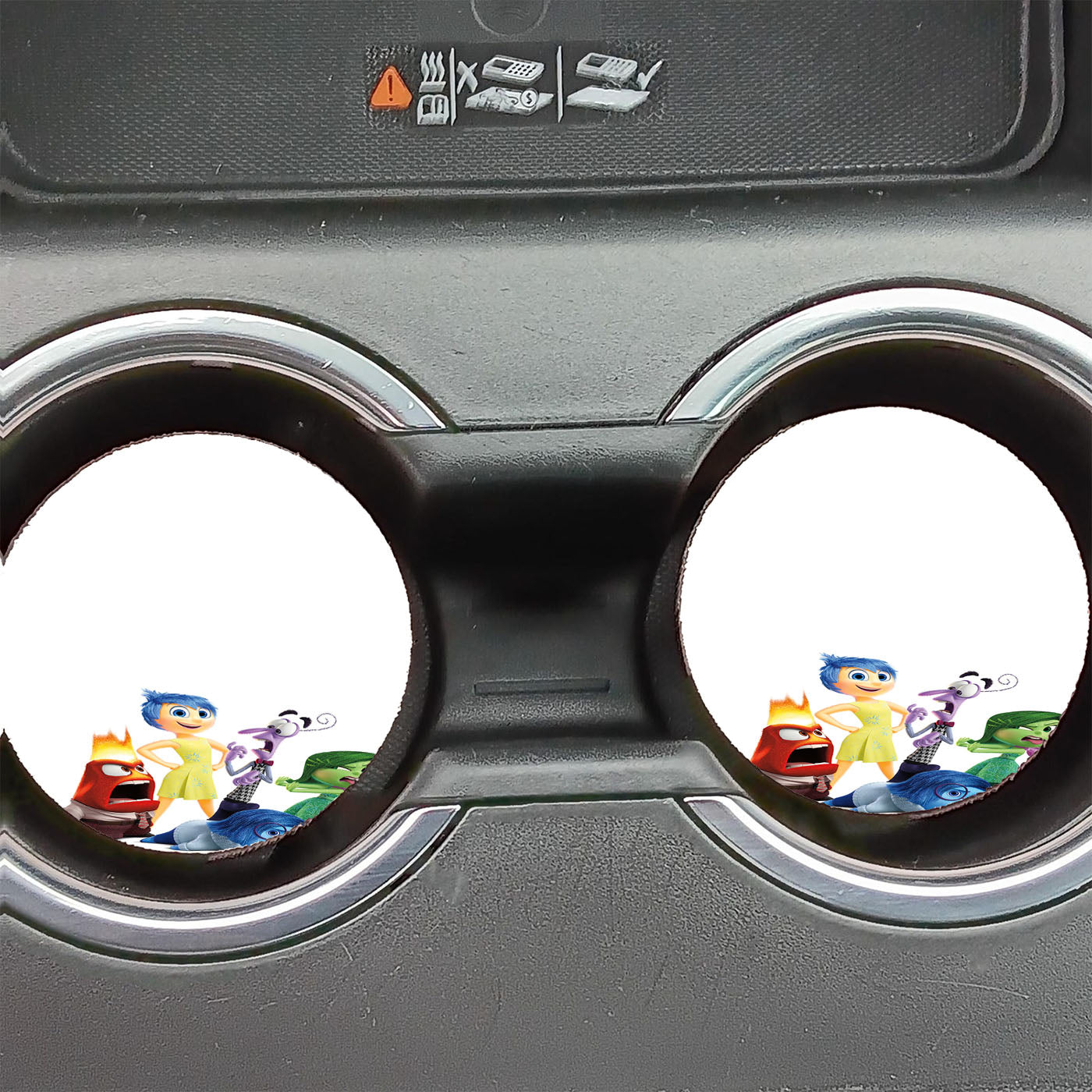 Inside Out Disney Caracter Car Coasters