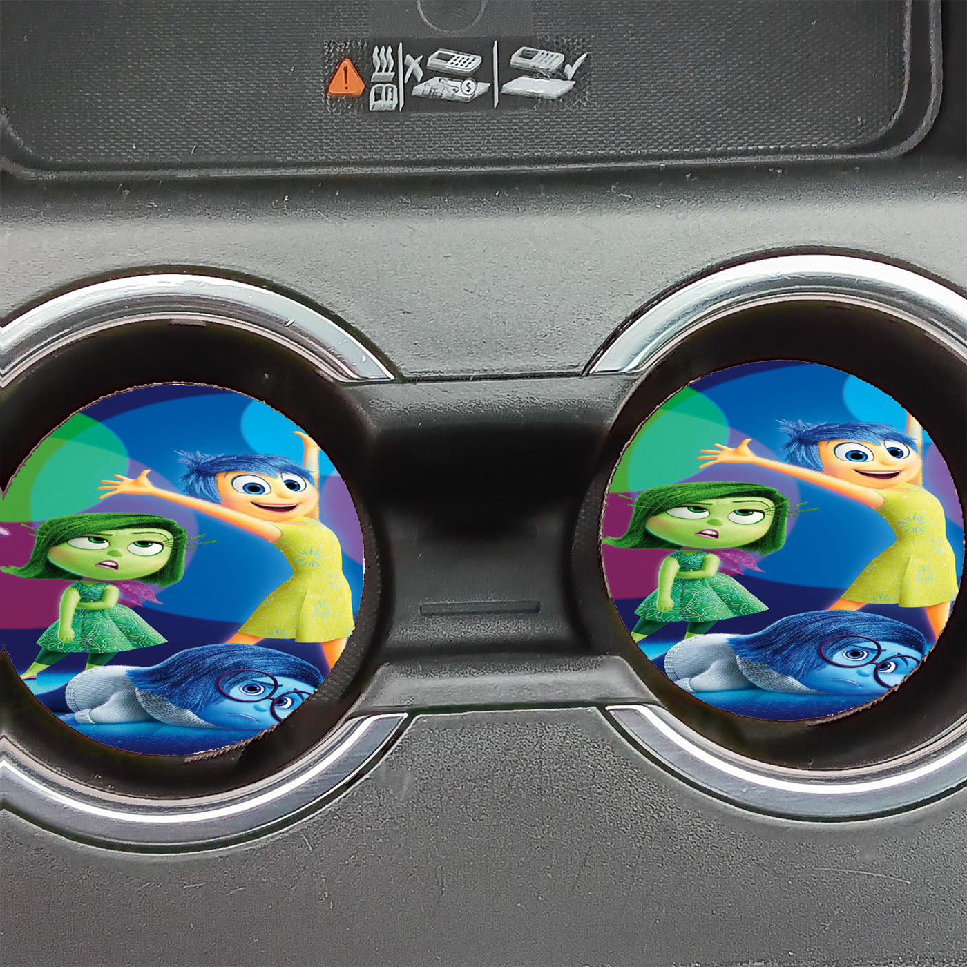 Inside Out Disney Cover Car Coasters