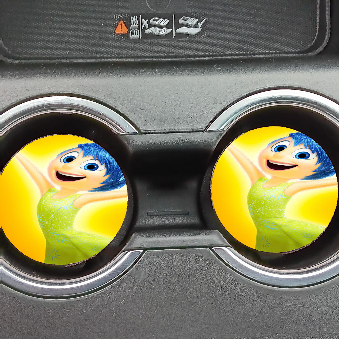Inside Out Happyness Car Coasters