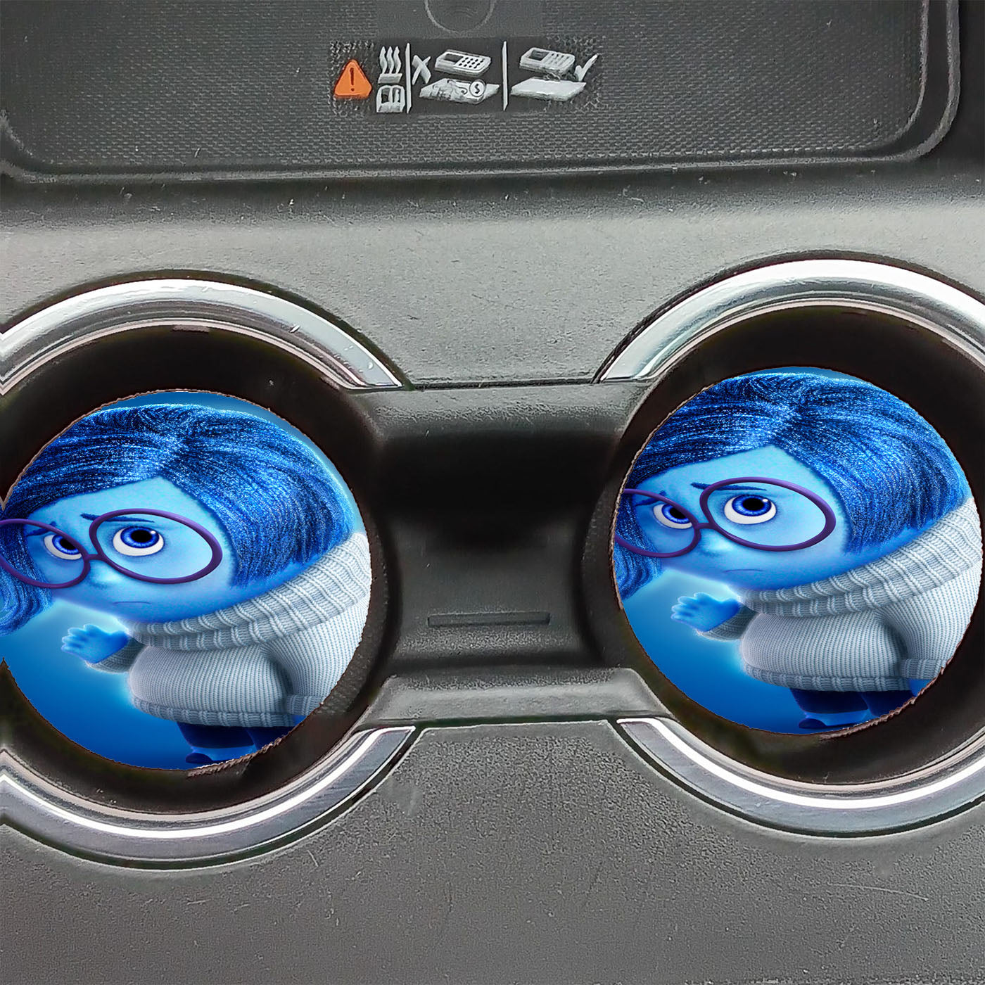 Inside Out Sadness Car Coasters