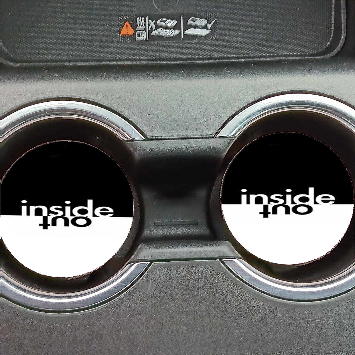 Inside Out Two Tone Car Coasters